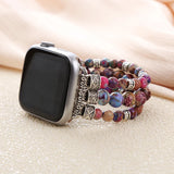 Impire Jaspers Bangle Couples Smartwatch Bracelet Elastic Watch Band