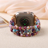 Impire Jaspers Bangle Couples Smartwatch Bracelet Elastic Watch Band