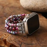 Impire Jaspers Bangle Couples Smartwatch Bracelet Elastic Watch Band