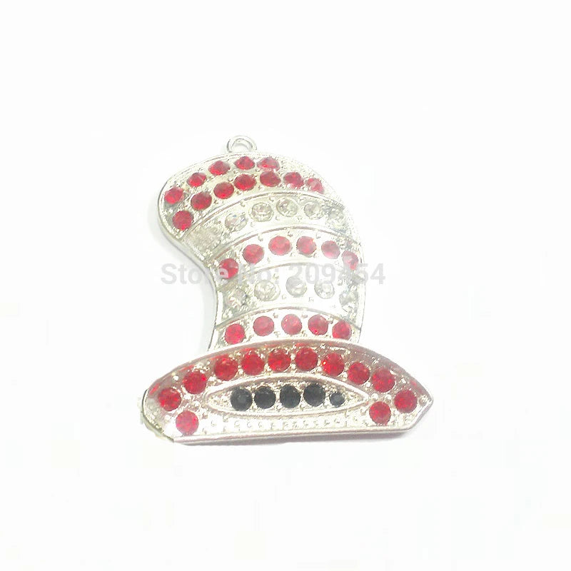 10pcs Large Rhinestone Hat Pendants 54mm*44mm Shipment