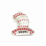 10pcs Large Rhinestone Hat Pendants 54mm*44mm Shipment