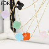 Yellow Crystal Necklace For Girlfriend Gift
