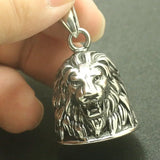 Men Stainless Steel Lion King Bell Pendant