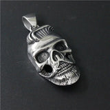 Mens Biker Skull Pendant Stainless Steel Gift