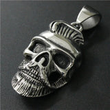 Mens Biker Skull Pendant Stainless Steel Gift