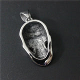 Mens Biker Skull Pendant Stainless Steel Gift