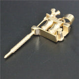 Mens Motor Biker Exhaust Pipe Pendant Stainless Steel Golden Gift