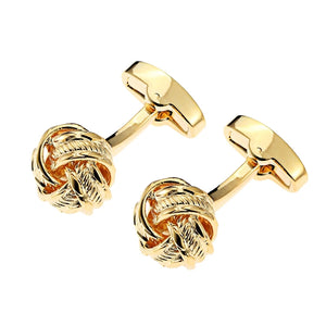 Metal Knot Cufflinks for Mens Lepton Novelty Knots Cuff links
