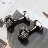 Metal Knot Cufflinks for Mens Lepton Novelty Knots Cuff links