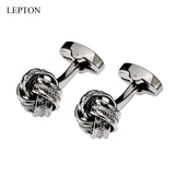 Metal Knot Cufflinks for Mens Lepton Novelty Knots Cuff links