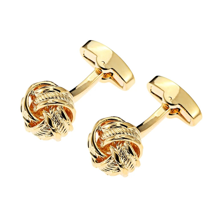 Metal Knot Cufflinks for Mens Lepton Novelty Knots Cuff links