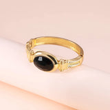 Metal with Resin Retro Bracelet for Women Geometric Gold-plated