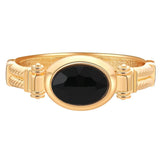 Metal with Resin Retro Bracelet for Women Geometric Gold-plated