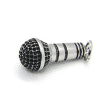 Mini Microphone Mens Pendant Stainless Steel Punk Necklace