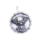 Motorcycles Skeleton Engine Pendant Stainless Steel Biker Pendant