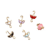 Oil Drop Beach Umbrella DIY Charms 50PCS Alloy Enamel Jewelry Pendant