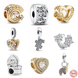 925 Silver Proposal Ring Charm Bead for Bracelet Pendant
