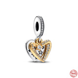 925 Silver Proposal Ring Charm Bead for Bracelet Pendant