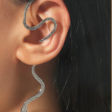 Punk Style Snake Ear Cuff Earring Silver Animal Ear Clip