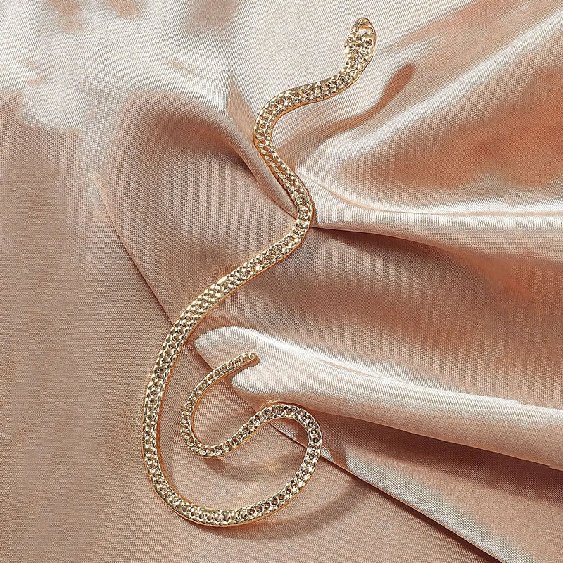 Punk Style Snake Ear Cuff Earring Silver Animal Ear Clip