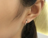 925 Sterling Silver Circle Hoop Earrings Small Round Jewelry Gift