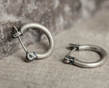 925 Sterling Silver Circle Hoop Earrings Small Round Jewelry Gift