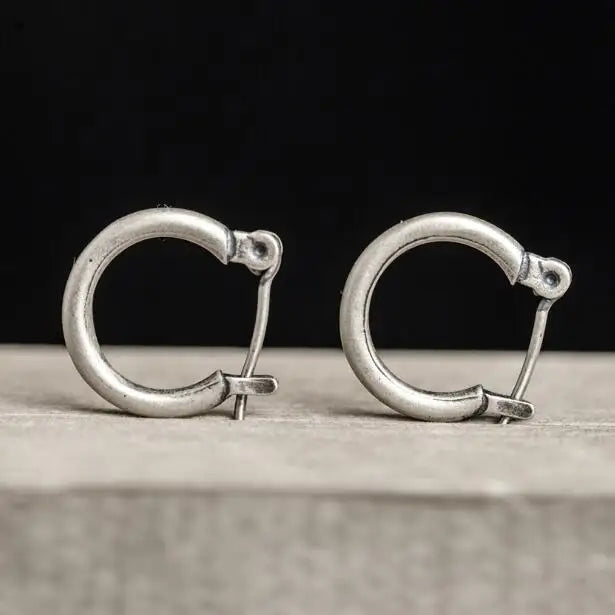 925 Sterling Silver Circle Hoop Earrings Small Round Jewelry Gift