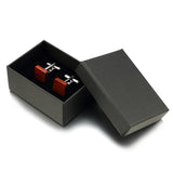 Rosewood Cufflinks For Men High Lepton Jewelry Square Wood Cuff links