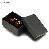 Rosewood Cufflinks For Men High Lepton Jewelry Square Wood Cuff links