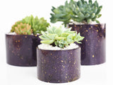 Round Concrete Planter Silicone Mold Candle Mould DIY Flower Pot 12cm 9cm