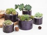 Round Concrete Planter Silicone Mold Candle Mould DIY Flower Pot 12cm 9cm