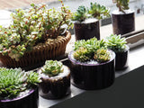 Round Concrete Planter Silicone Mold Candle Mould DIY Flower Pot 12cm 9cm