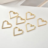 Heart Shape DIY Jewelry Earring Pendant Accessories 60pcs
