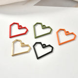 Heart Shape DIY Jewelry Earring Pendant Accessories 60pcs