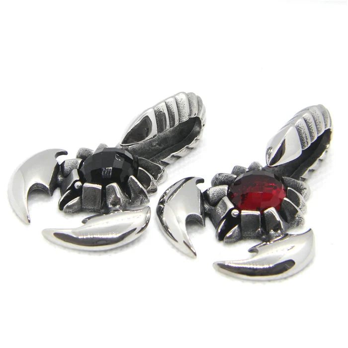 Scorpion Men Pendant Stainless Steel Punk Stone Pendant