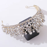 Silver Crystal Crowns Bride tiara Wedding Crown Headpiece