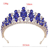 Silver Crystal Crowns Bride tiara Wedding Crown Headpiece
