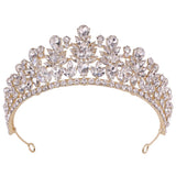 Silver Crystal Crowns Bride tiara Wedding Crown Headpiece