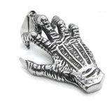 Skull Hand Mens Pendant Stainless Steel Eyeball Pendant