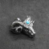 Star Goat Pendant Stainless Steel Man Pendant Necklace