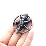 Star Leader Goat Pendant Stainless Steel Man Necklace