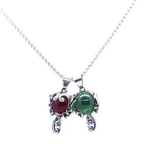 Stone Skull Pendant Stainless Steel Man Necklace