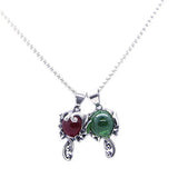 Stone Skull Pendant Stainless Steel Man Necklace