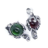 Stone Skull Pendant Stainless Steel Man Necklace