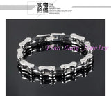 Stainless Steel Men Bracelet 8.85' Bicycle Chain Bangle
