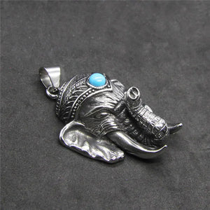 Elephant Pendant 316L Stainless Steel Necklace