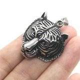 Tiger Pendant Stainless Steel Man Necklace