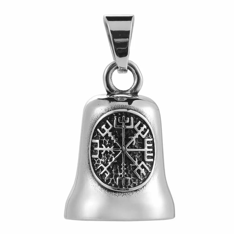 Tinkle Bell Necklace Stainless Steel Vikings Pendant