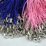 100 pcs Cell Phone Straps With Lobster Clasp Charm