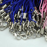 100 pcs Cell Phone Straps With Lobster Clasp Charm